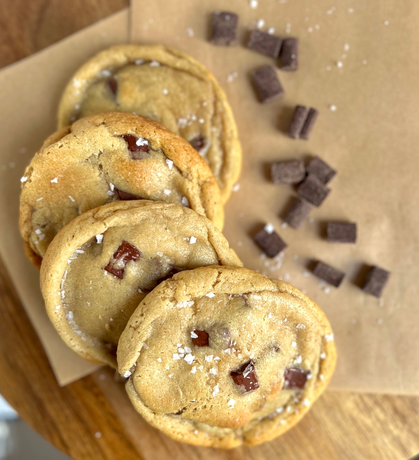 Browned Butter Sourdough Discard Chocolate Chip Cookies