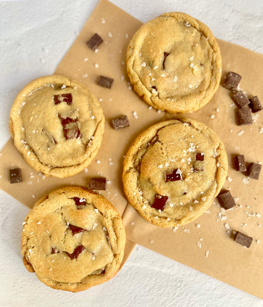 Browned Butter Sourdough Discard Chocolate Chip Cookies