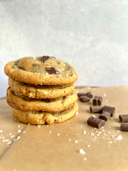 Browned Butter Sourdough Discard Chocolate Chip Cookies